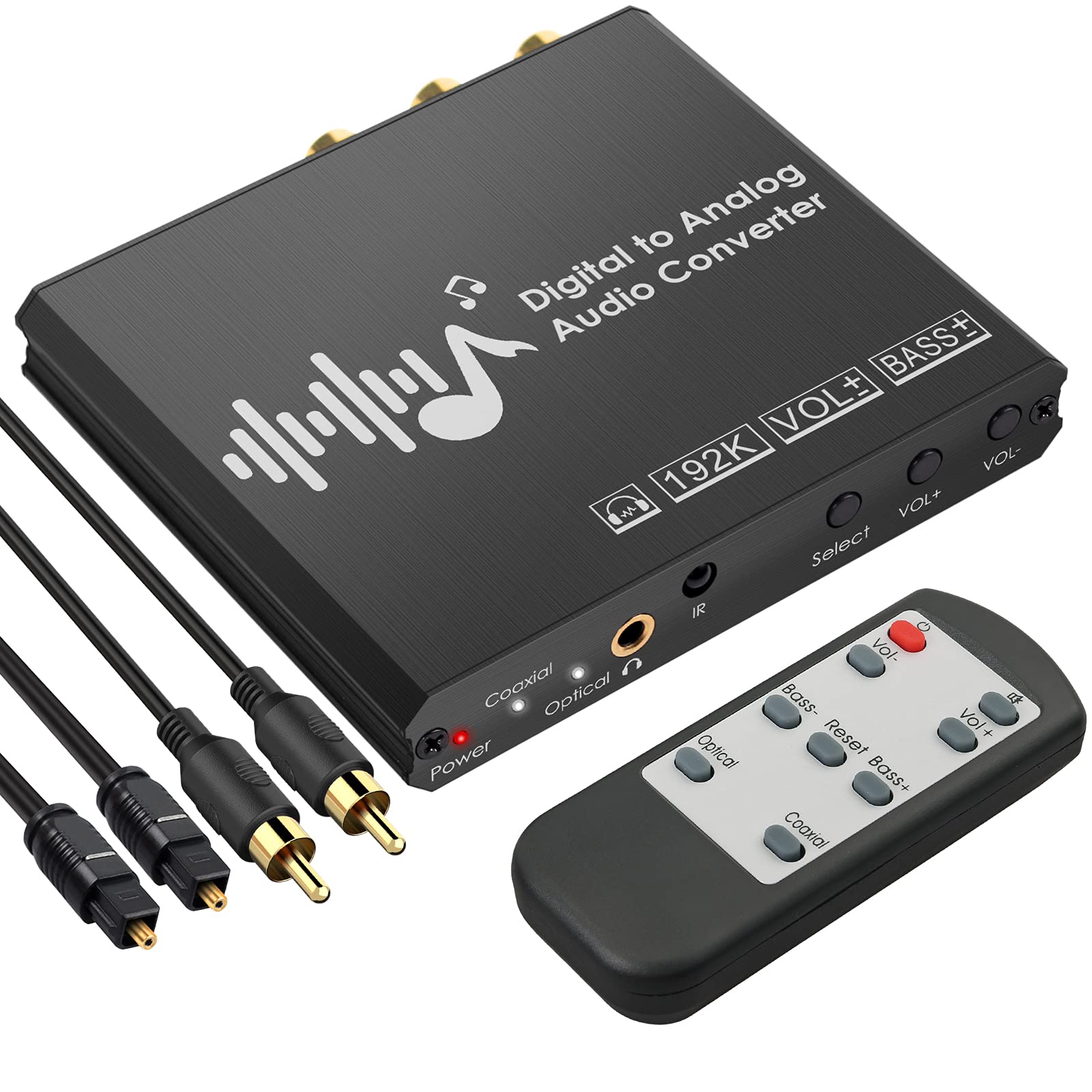 AUDIO ANALOGUE リモコン オーディオアナログ Amazon.co.jp: PROZOR 192kHz デジタル to アナログ 変換器 ベース